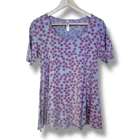4/$20 LuLaRoe - XS - SET OF 2 - Perfect Tee Tops – Paisley & Polka Dot Prints - Picture 6 of 6